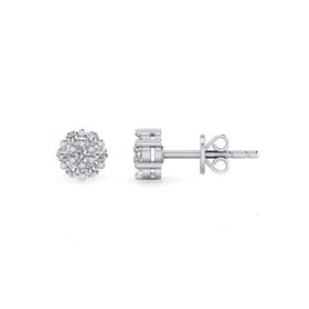 0,12 Karat Pırlantalı Küpe