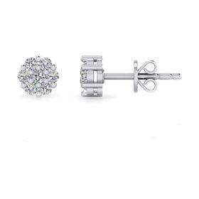 0,12 Karat Pırlantalı Küpe