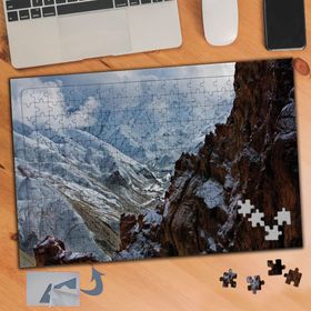 013 Karlı Dağlar Naturel Manzara 240 Parça Puzzle Yapboz Tablo