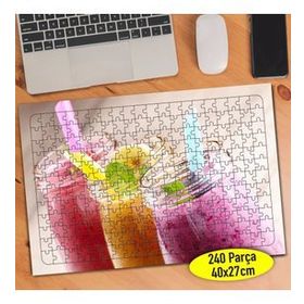 013262 Smoothie Meyveli Soğuk İçecekler 240 Parça Puzzle Yapboz