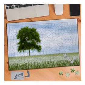 014 Çimenler Ve Yeşermiş Ağaç 240 Parça Puzzle Yapboz Tablo