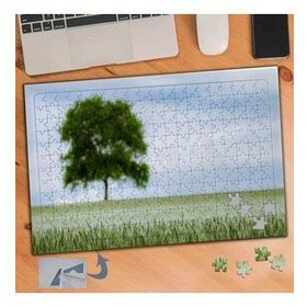 014 Çimenler Ve Yeşermiş Ağaç 240 Parça Puzzle Yapboz Tablo