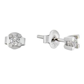 0,17 ct Pırlanta Tektaş Küpe