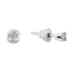 0,17 ct Pırlanta Tektaş Küpe