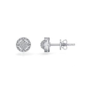0,18 Karat Pırlantalı Küpe