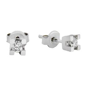 0,19 ct Pırlanta Tektaş Küpe