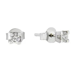 0,19 ct Pırlanta Tektaş Küpe