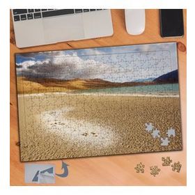 020 Deniza Kenarında Dağ Manzarası 240 Parça Puzzle Yapboz Tablo