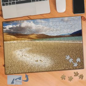 020 Deniza Kenarında Dağ Manzarası 240 Parça Puzzle Yapboz Tablo