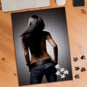 02056 Saçını Savuran Çılgın Kadın 240 Parça Puzzle Yapboz