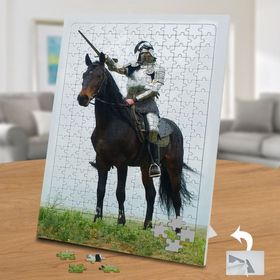 02074 Siyah At ve Şovalye 240 Parça Puzzle Yapboz