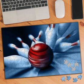 02162 Bowling Dubaları Devirme Anı 240 Parça Puzzle Yapboz