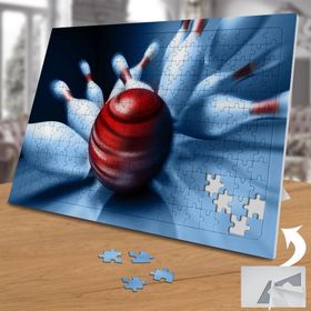 02162 Bowling Dubaları Devirme Anı 240 Parça Puzzle Yapboz