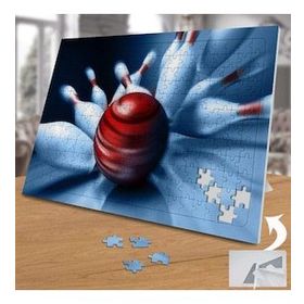 02162 Bowling Dubaları Devirme Anı 240 Parça Puzzle Yapboz