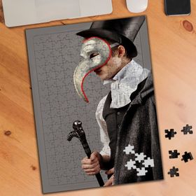 02185 Maskeli Adam Maskeli Balo 240 Parça Puzzle Yapboz