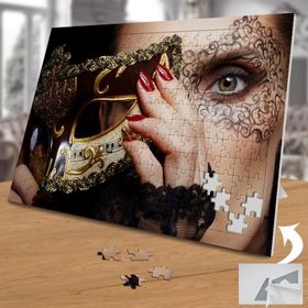 02189 Maskenin İzi Maskeli Kadın 240 Parça Puzzle Yapboz