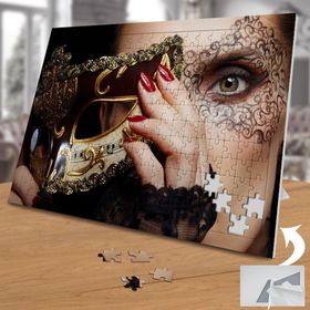 02189 Maskenin İzi Maskeli Kadın 240 Parça Puzzle Yapboz