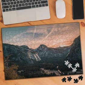 022 Gün Batımı Dağ Manzarası 240 Parça Puzzle Yapboz Tablo