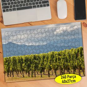 022 Sıralı Yeşil Yapraklı Ağaç Manzarası 240 Parça Puzzle Yapboz