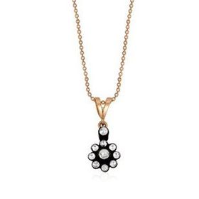 0,23 ct Elmas Çiçek Kolye