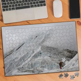 02358 Sisli Karlı Buzul Dağlar 240 Parça Puzzle Yapboz