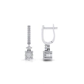 0,24 Karat Pırlantalı Küpe