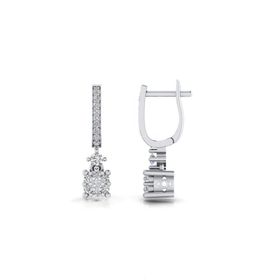 0,24 Karat Pırlantalı Küpe