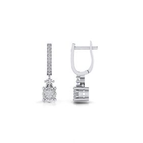 0,24 Karat Pırlantalı Küpe
