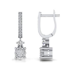 0,24 Karat Pırlantalı Küpe