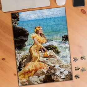 02401 Sarı Deniz Kızı 240 Parça Puzzle Yapboz