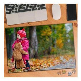 024451 Ayıcıklı Sonbahar Bebeği 240 Parça Puzzle Yapboz