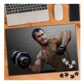 024572 Dumbell Çalışan Adam Fitness Sporcu 240 Parça Puzzle Yapboz