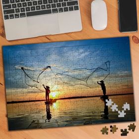 024580 Balıkçılar Denize Ağ Atıyor 240 Parça Puzzle Yapboz