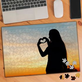 024949 Gün Batımında Silüet Oluşturma 240 Parça Puzzle Yapboz