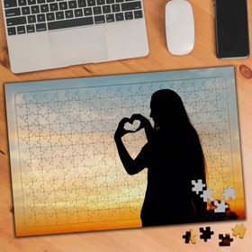 024949 Gün Batımında Silüet Oluşturma 240 Parça Puzzle Yapboz