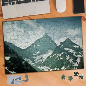 027 Karlı Dağlar Tabiat Harikası 240 Parça Puzzle Yapboz Tablo