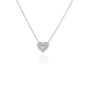 0,28 ct G VS1 Pırlanta Kalp Kolye