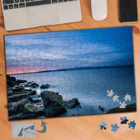 029 Denizde Kayalıklar Manzarası 240 Parça Puzzle Yapboz Tablo