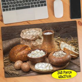 03 Peynir Süt ve Sebze Sağlıklı Besinler 240 Parça Puzzle Yapboz