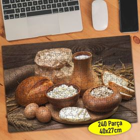 03 Peynir Süt ve Sebze Sağlıklı Besinler 240 Parça Puzzle Yapboz