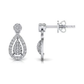 0,30 Karat Pırlantalı Küpe