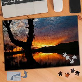 035 Gün Batımı Doğa Manzarası 240 Parça Puzzle Yapboz Tablo