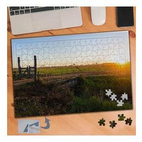 036 Güneşin Batışı Ve Köy Yolu 240 Parça Puzzle Yapboz Tablo