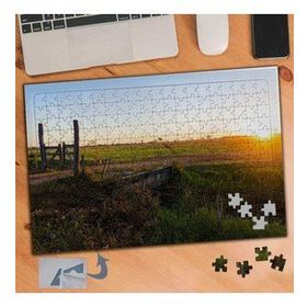 036 Güneşin Batışı Ve Köy Yolu 240 Parça Puzzle Yapboz Tablo