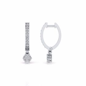 0,36 Karat Pırlantalı Küpe