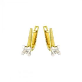 0,44 Ct Pırlanta Tektaş Küpe