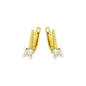 0,44 Ct Pırlanta Tektaş Küpe