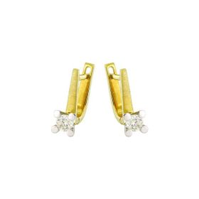 0,44 Ct Pırlanta Tektaş Küpe