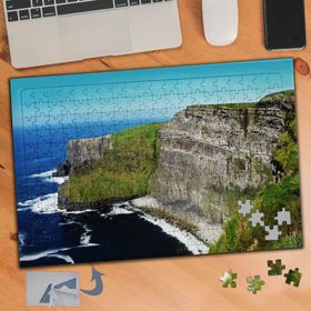 044 Mavi Deniz ve Sarp Kayalıklar 240 Parça Puzzle Yapboz Tablo