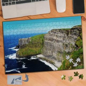 044 Mavi Deniz ve Sarp Kayalıklar 240 Parça Puzzle Yapboz Tablo